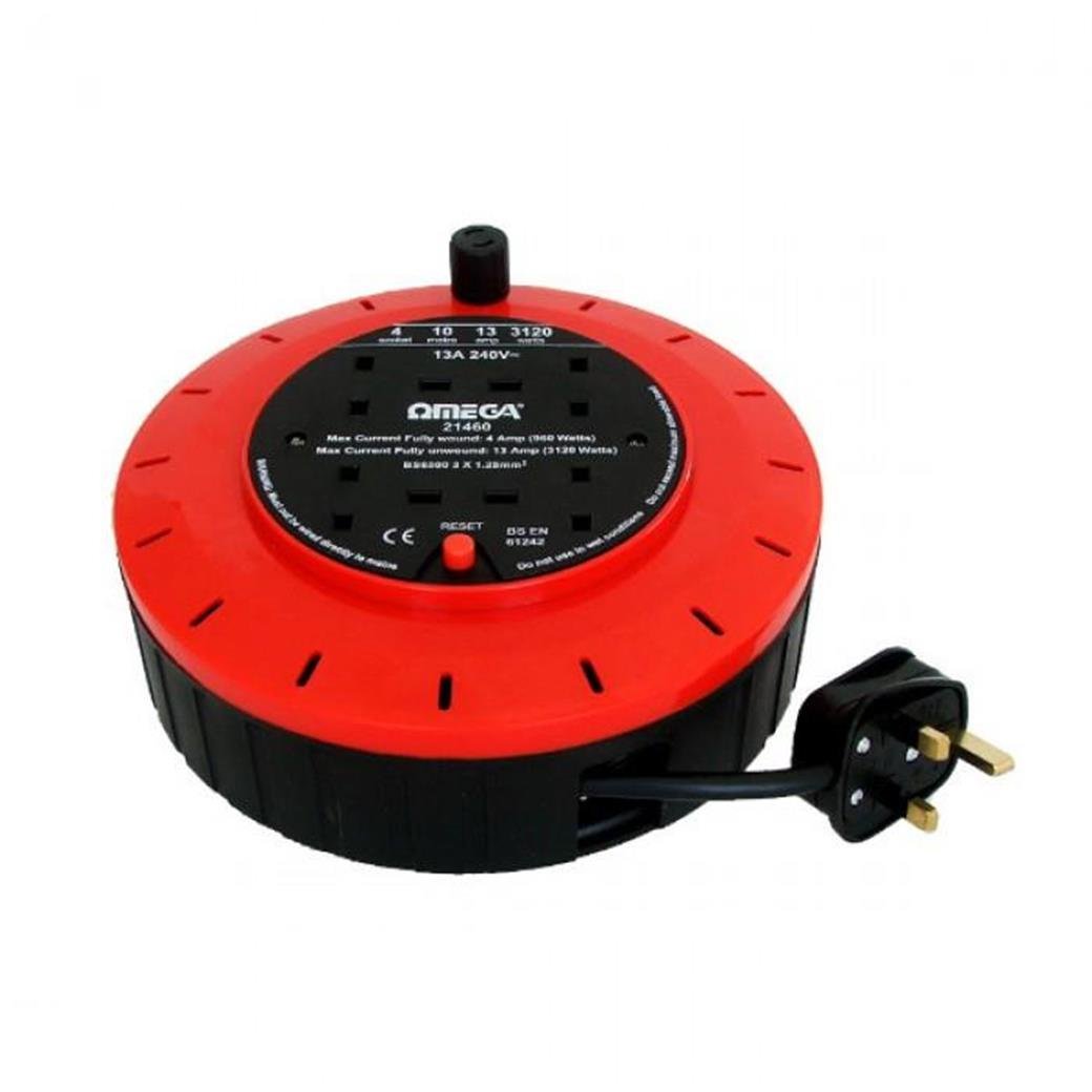 OMEGA 13AMP 10MT ELEKTRİK UZATMA KABLOSU 4LÜ