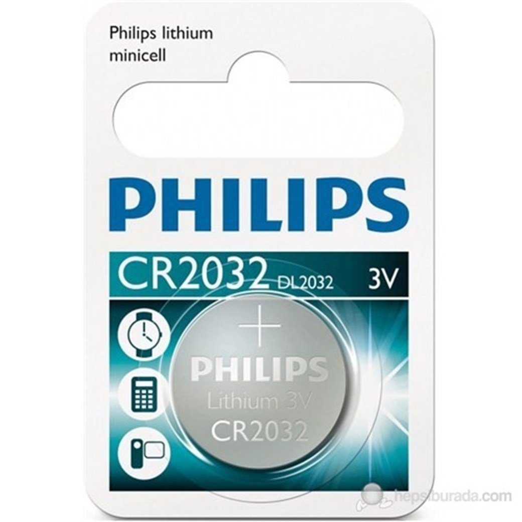 Philips CR2032/01B Minicell Lithium CR2032 Tekli P