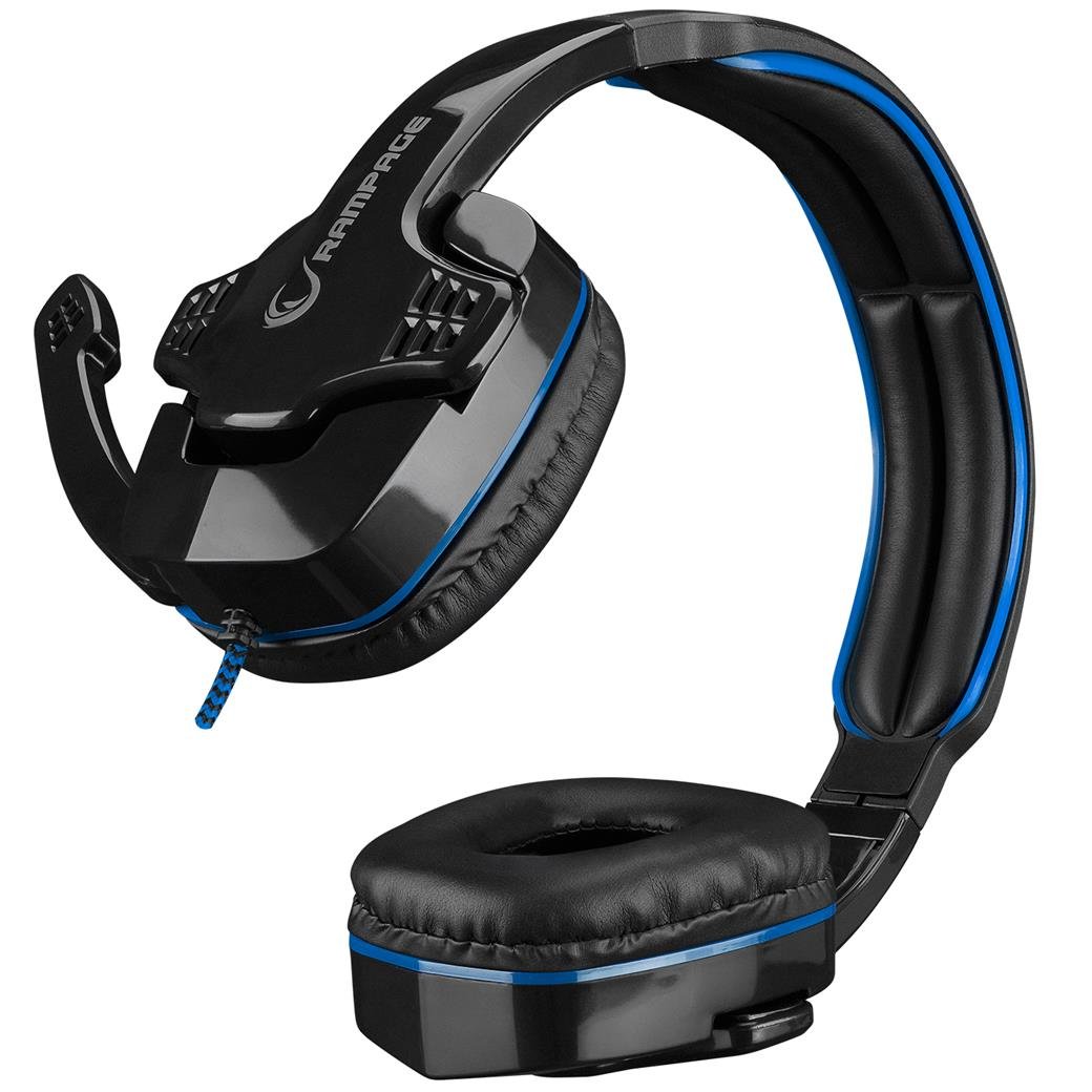 Rampage SN-R9 X-SENSE Siyah/Mavi Gaming Oyuncu Mikrofonlu Kulaklık