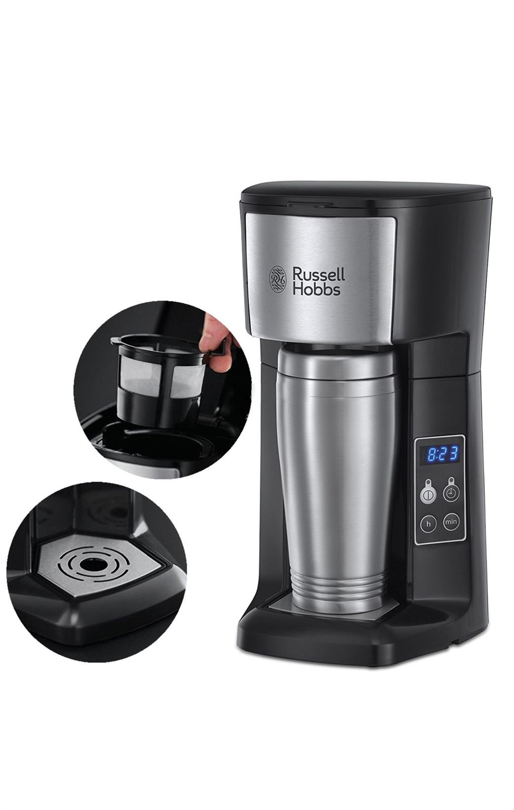 RUSSEL HOBBS RU-22630 BREW AND GO 450ML FİLTRE KAHVE MAKİNESİ
