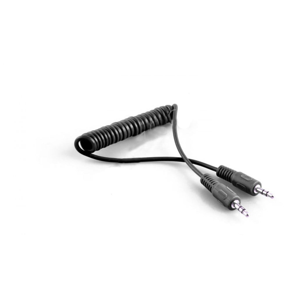 S-link SL-SP1 1m Stereo M/M Siyah Spiral Ses Kablo