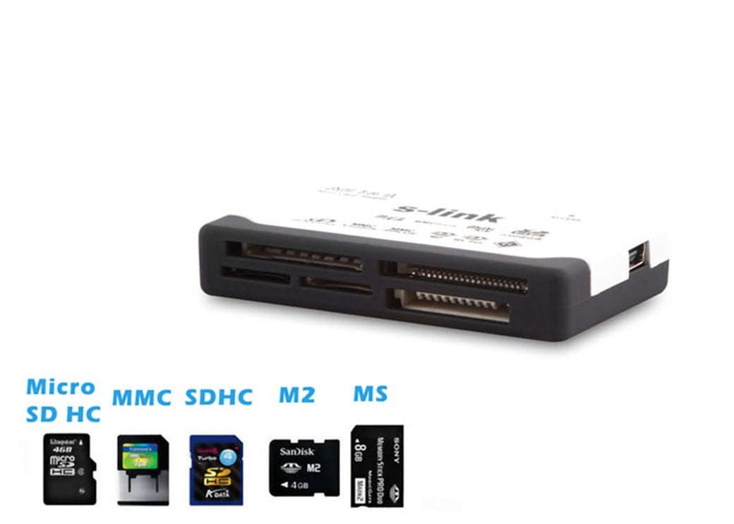 S-link SLX-A62 Usb Harici TF+M2 Kart Okuyucu