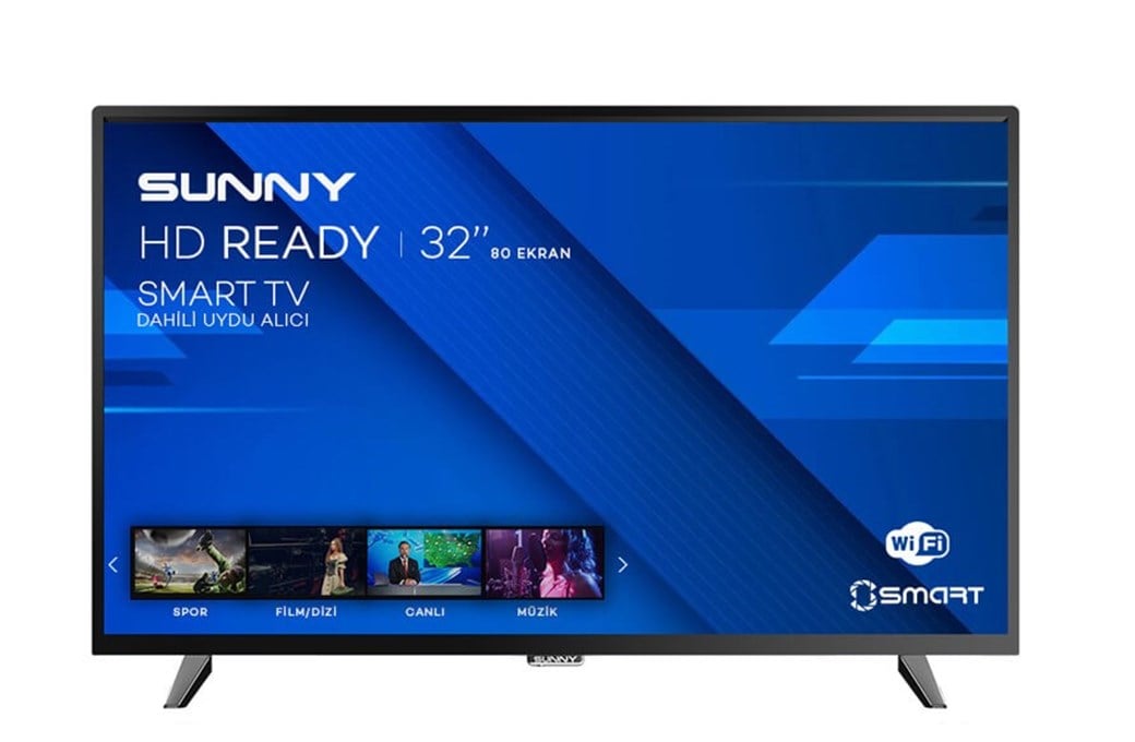 SUNNY 32" HD UYDULU SMART LED TV SİYAH