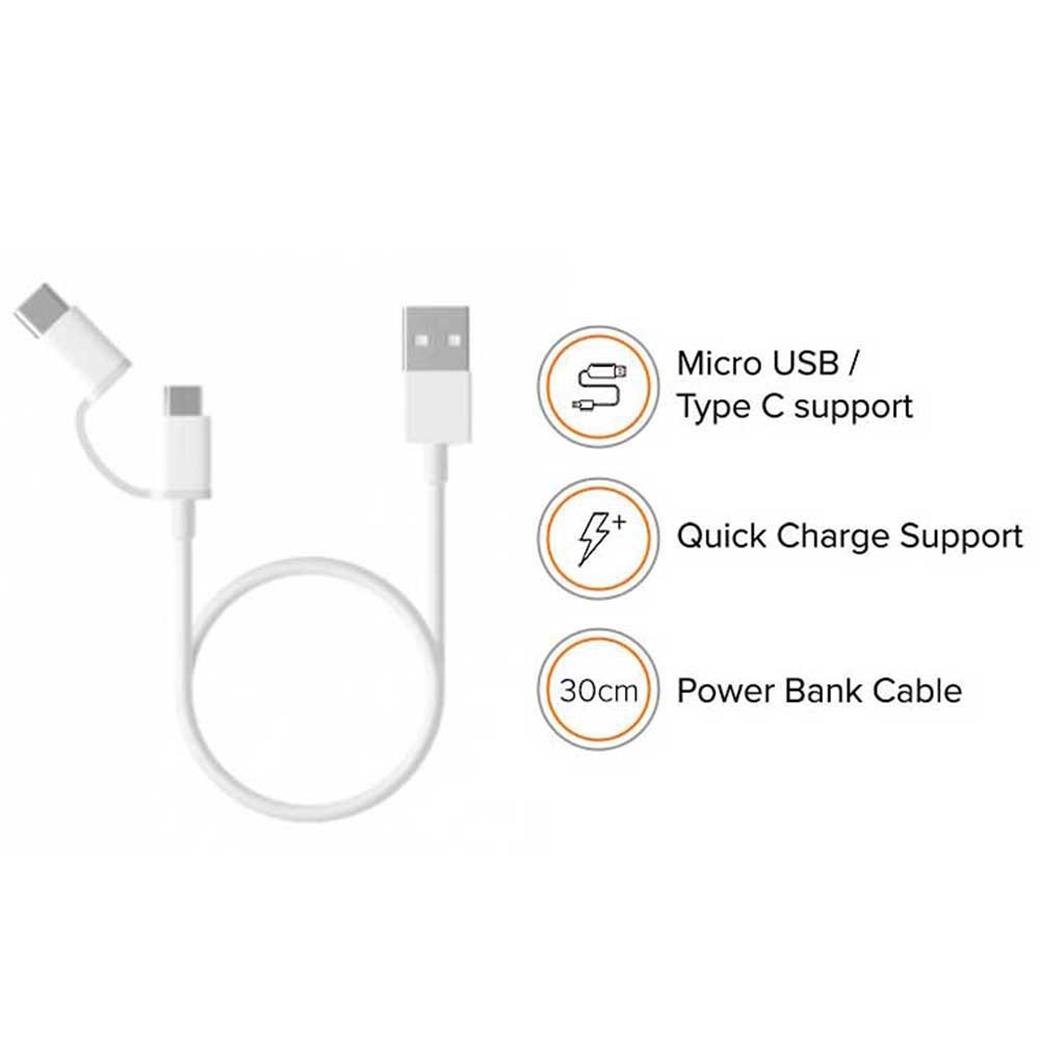 XIAOMI MI 2IN1 USB CABLE 30CM