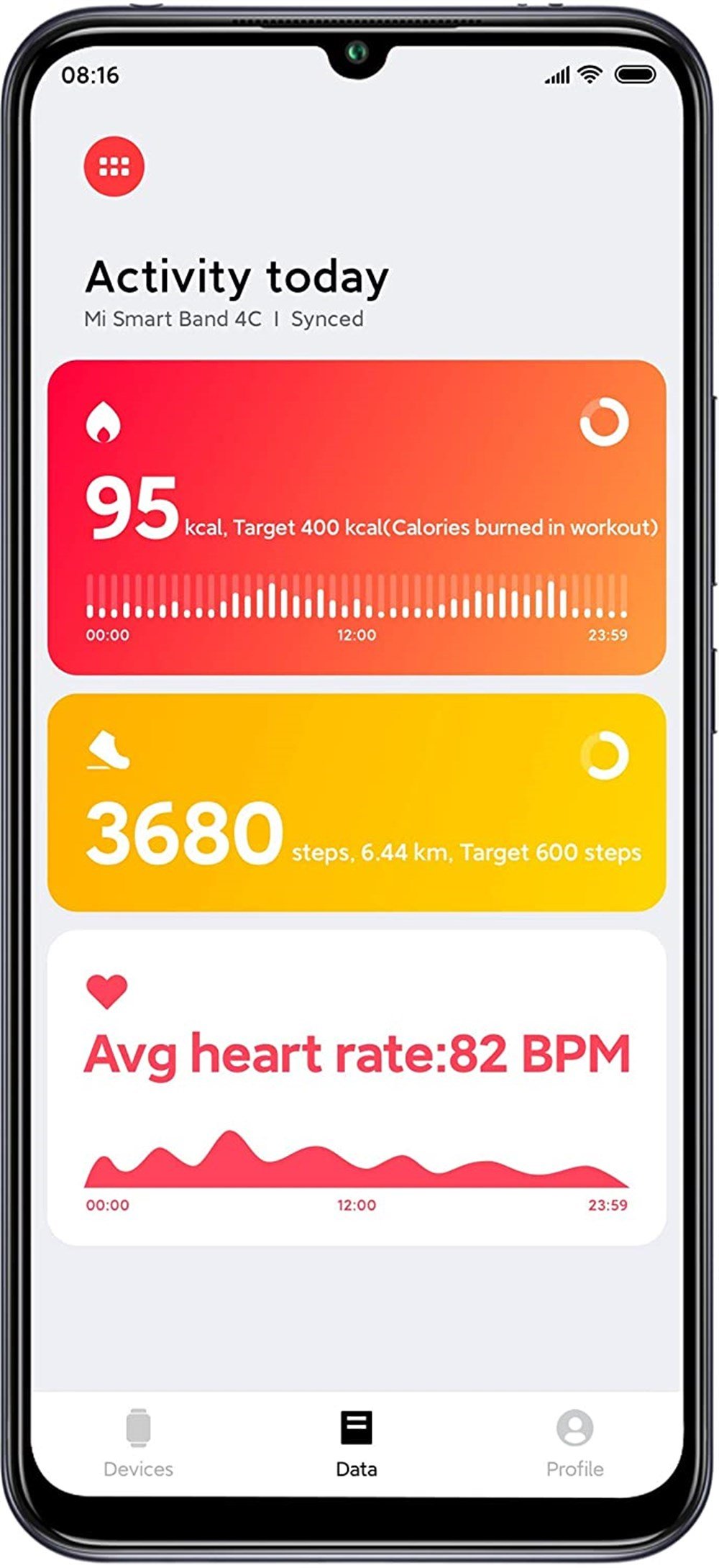 XIAOMI MI SMART BAND 4C BLACK