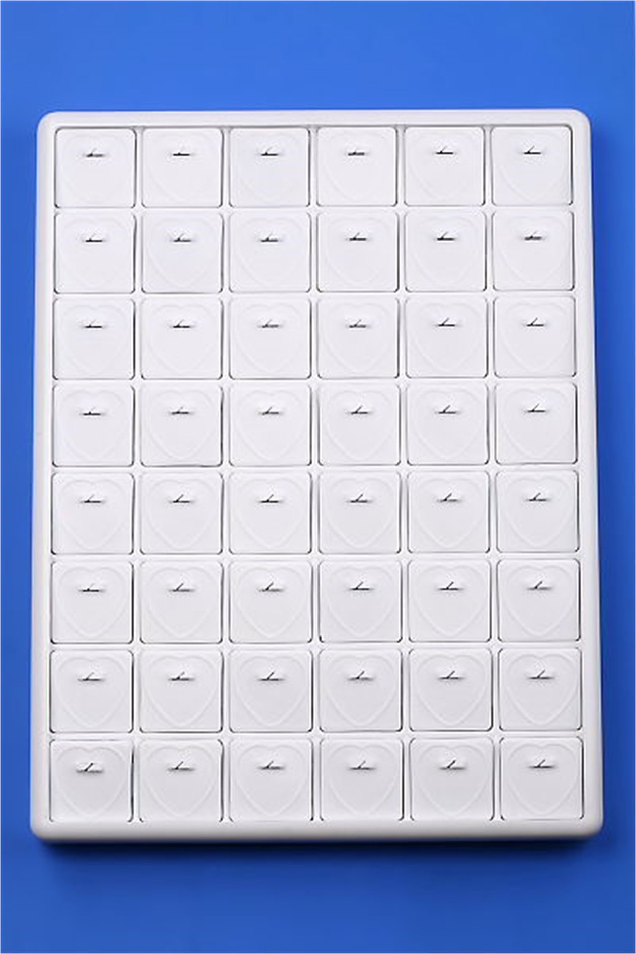 48'Lİ PLASTİK KOLYE UCU TABLASI , 48 PCS PLASTIC PENDANT TRAY FOR JEWELRY