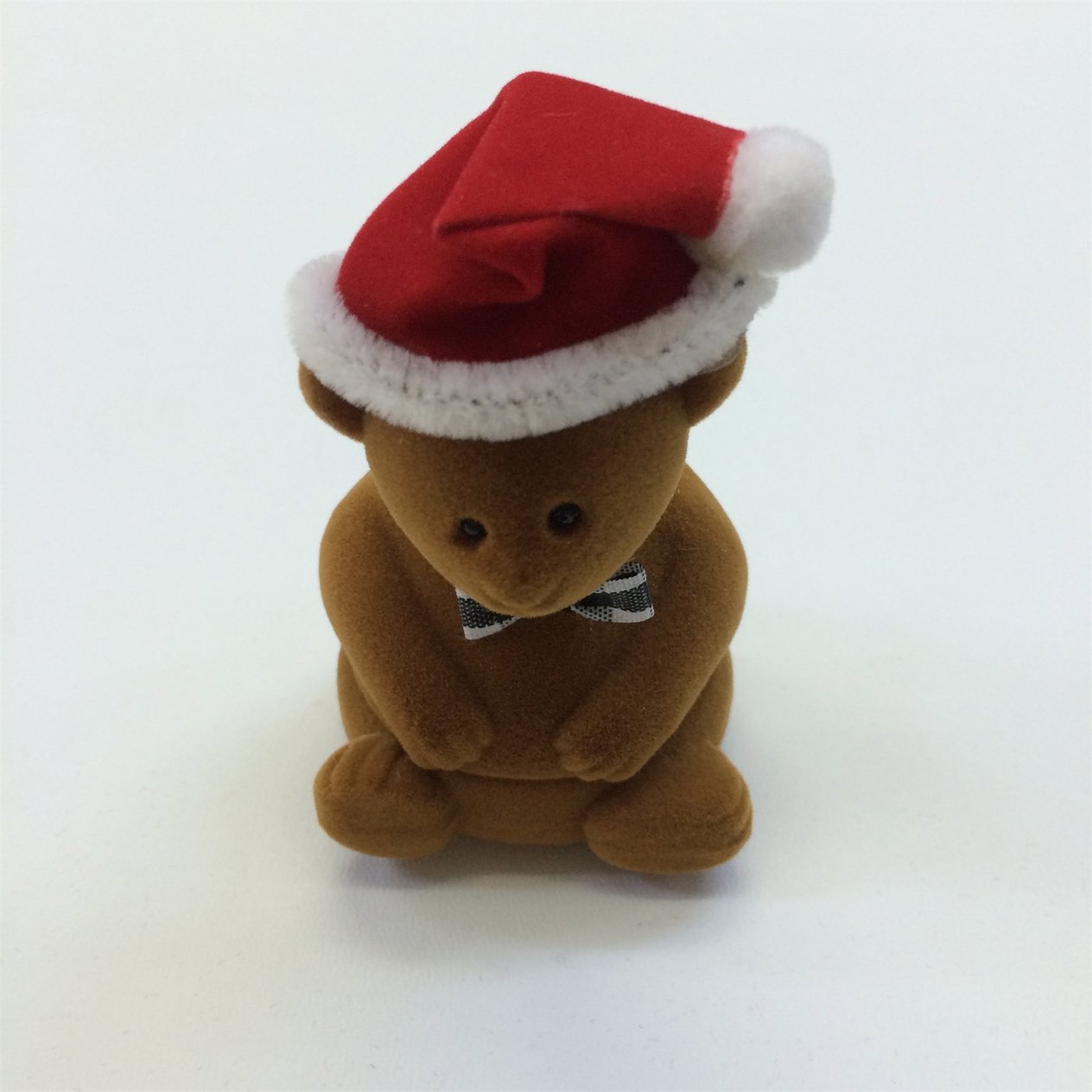 KADİFE BÜYÜK NOEL AYI YÜZÜK KUTUSU, VELVET BIG NOEL BEAR JEWELRY RING BOX , SUEDE BIG NOEL BEAR JEWELRY RING BOX