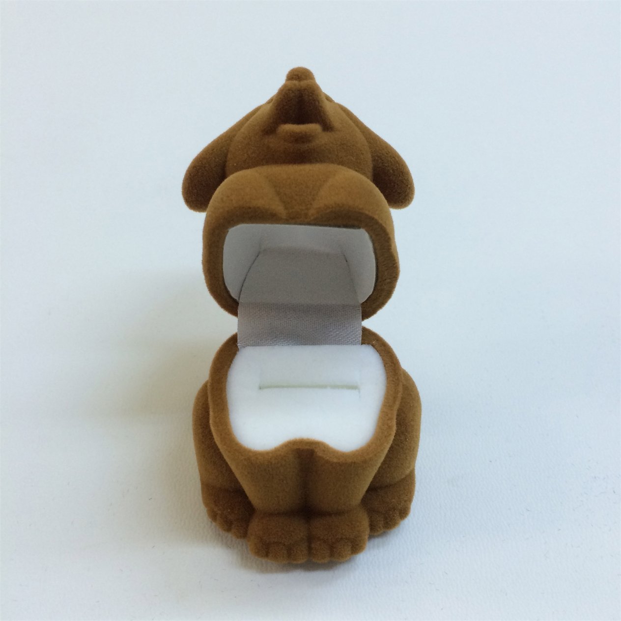 KADİFE KÖPEK YÜZÜK KUTUSU, VELVET DOG JEWELRY RING BOX , SUEDE DOG JEWELRY RING BOX
