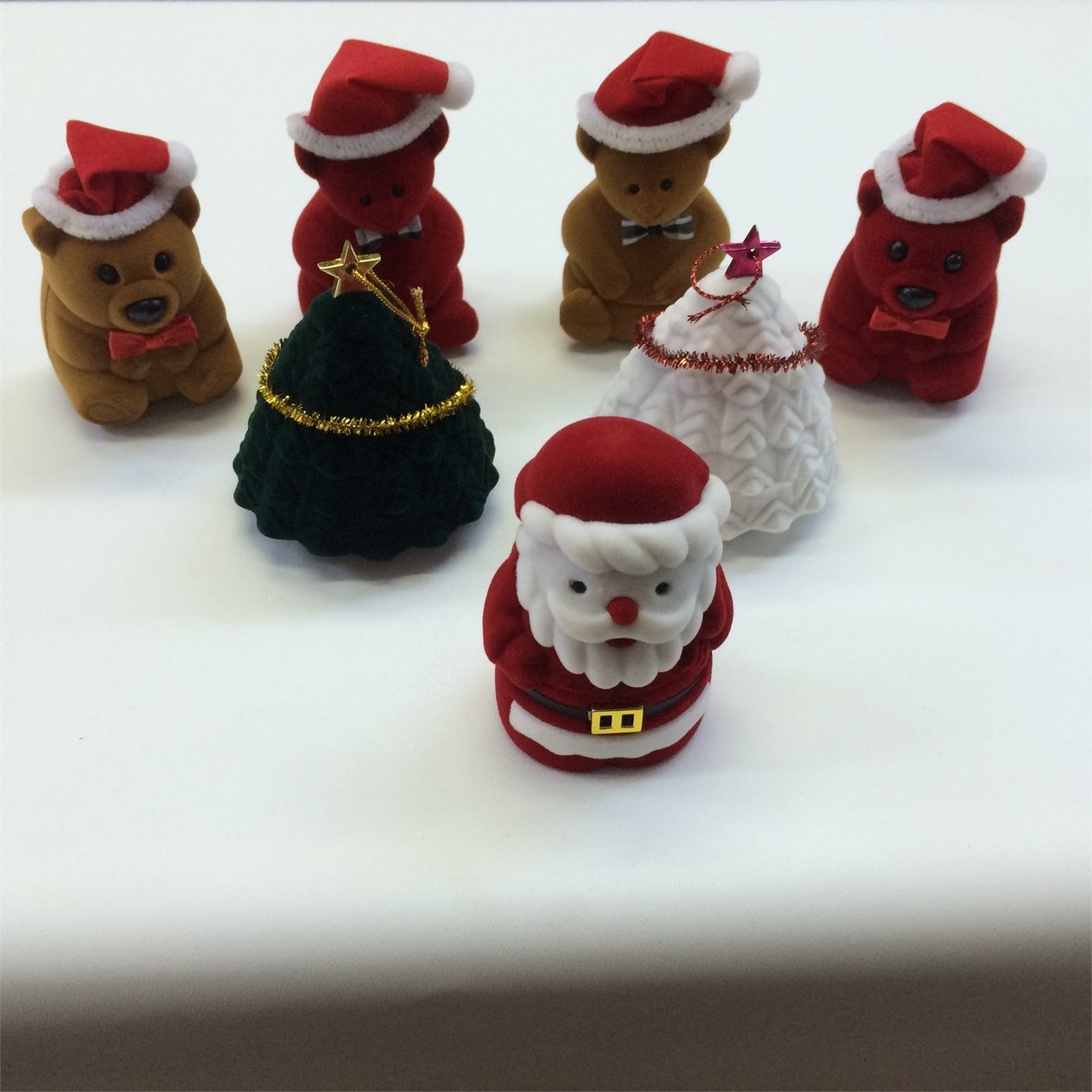 KADİFE NOEL AİLESİ YÜZÜK KUTUSU, VELVET NOEL FAMILY JEWELRY RING BOX , SUEDE NOEL FAMILY JEWELRY RING BOX