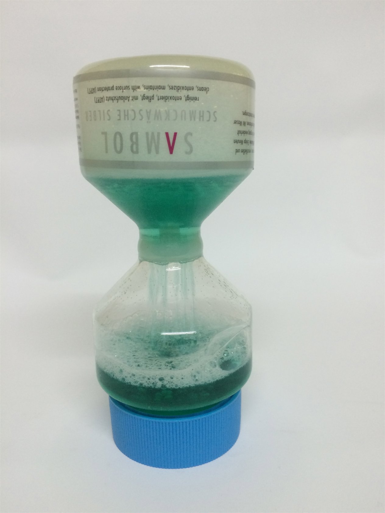 SAMBOL KUM SAATİ GÜMÜŞ TEMİZLEME SUYU  , HOURGLASS SILVER CLEANING WATER 