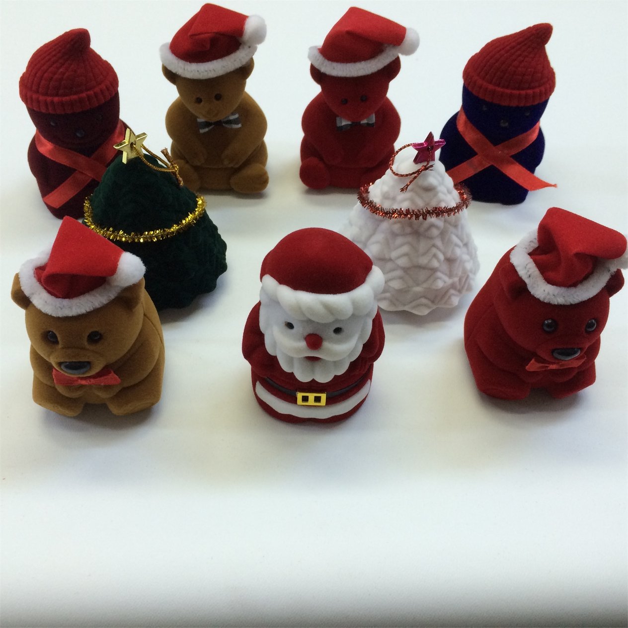 KADİFE NOEL AİLESİ YÜZÜK KUTUSU, VELVET NOEL FAMILY JEWELRY RING BOX , SUEDE NOEL FAMILY JEWELRY RING BOX