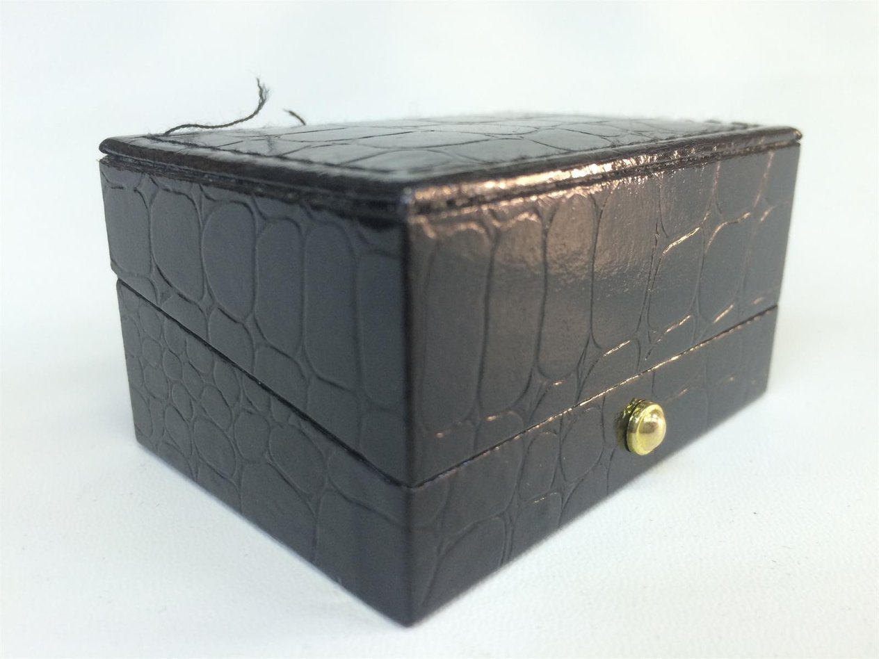 DERİ KOL DÜĞMESİ KUTUSU, DERİ ALYANS KUTUSU, LEATHER WEDDING RING BOX, LEATHER CUFFLINK BOX