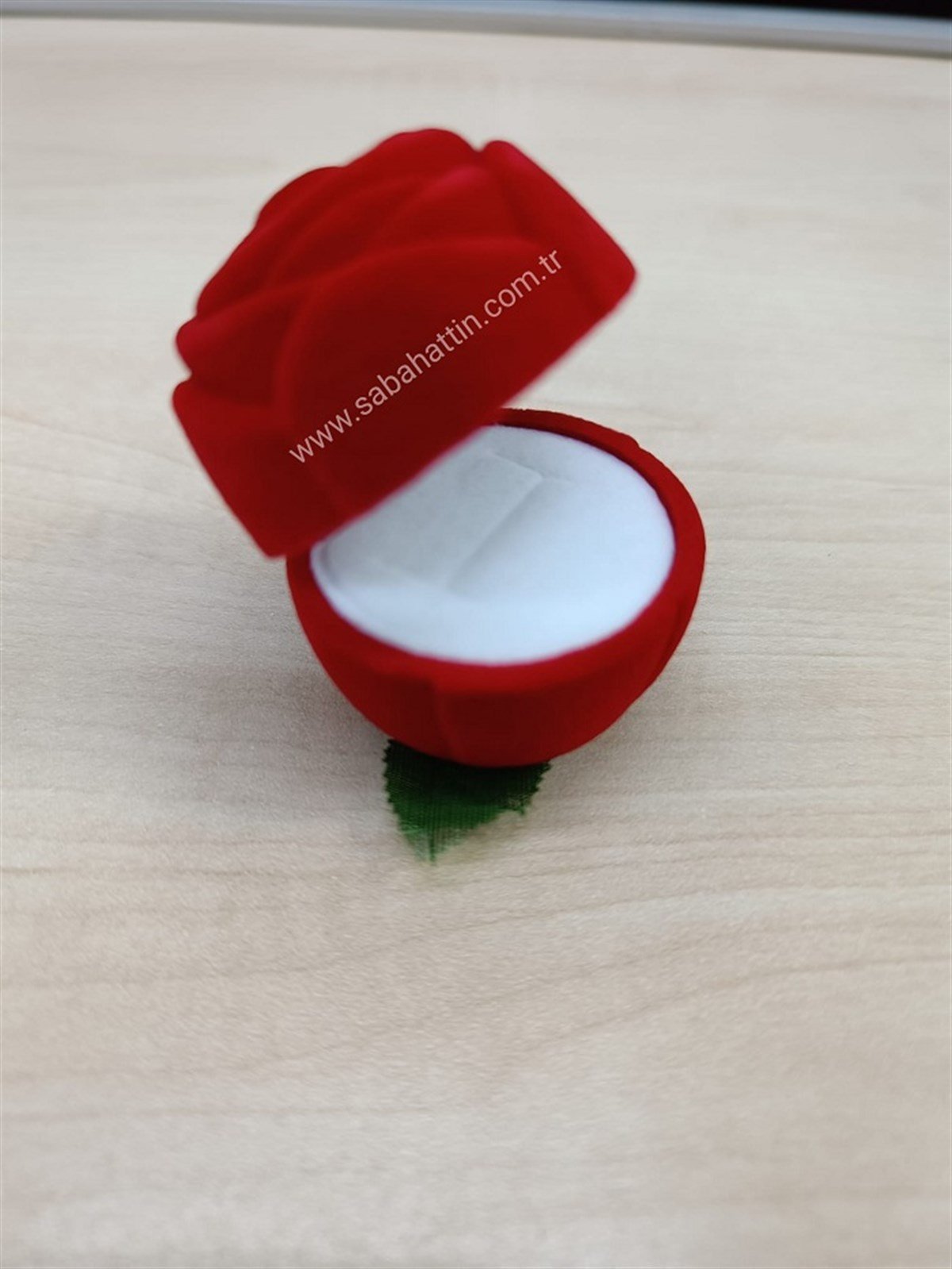 GÜL YÜZÜK KUTUSU , JEWELRY ROSE RING BOX