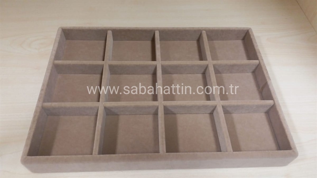 KADİFE & SÜET - BÖLMELİ TABLA &  VELVET - SUEDE  DIVISIONED TRAY 