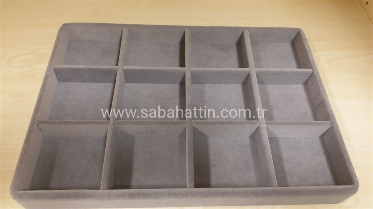 KADİFE & SÜET - BÖLMELİ TABLA &  VELVET - SUEDE  DIVISIONED TRAY 