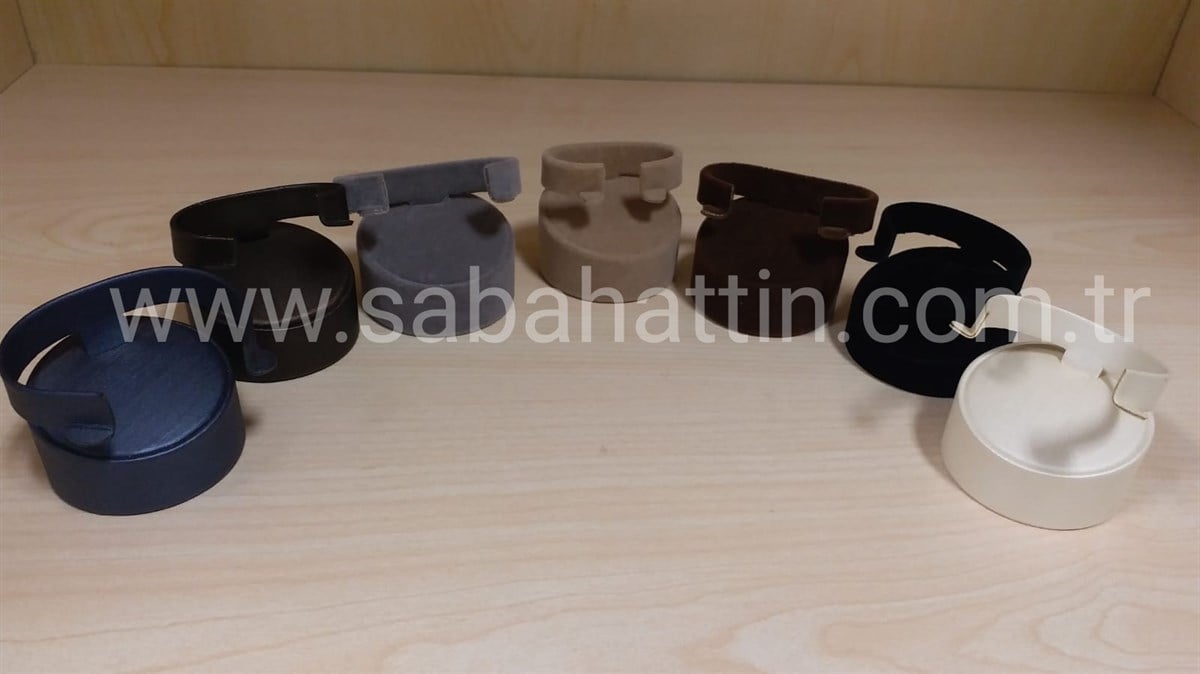 KADİFE & SÜET & DERİ KELEPÇE  BİLEZİK STANDI - VELVET & SUEDE & LEATHER BANGLE - BRACELET DISPLAY 