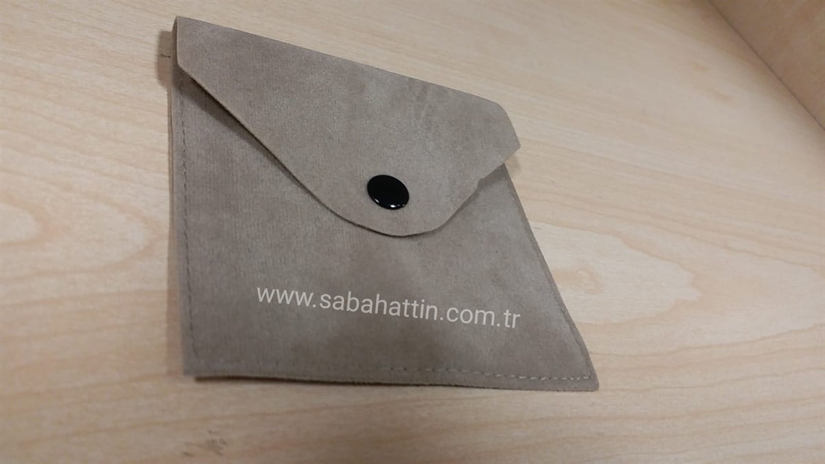 KADİFE ÇITÇITLI KUYUMCU KESESİ, VELVET JEWELRY POUCH , SUEDE JEWELRY POUCH