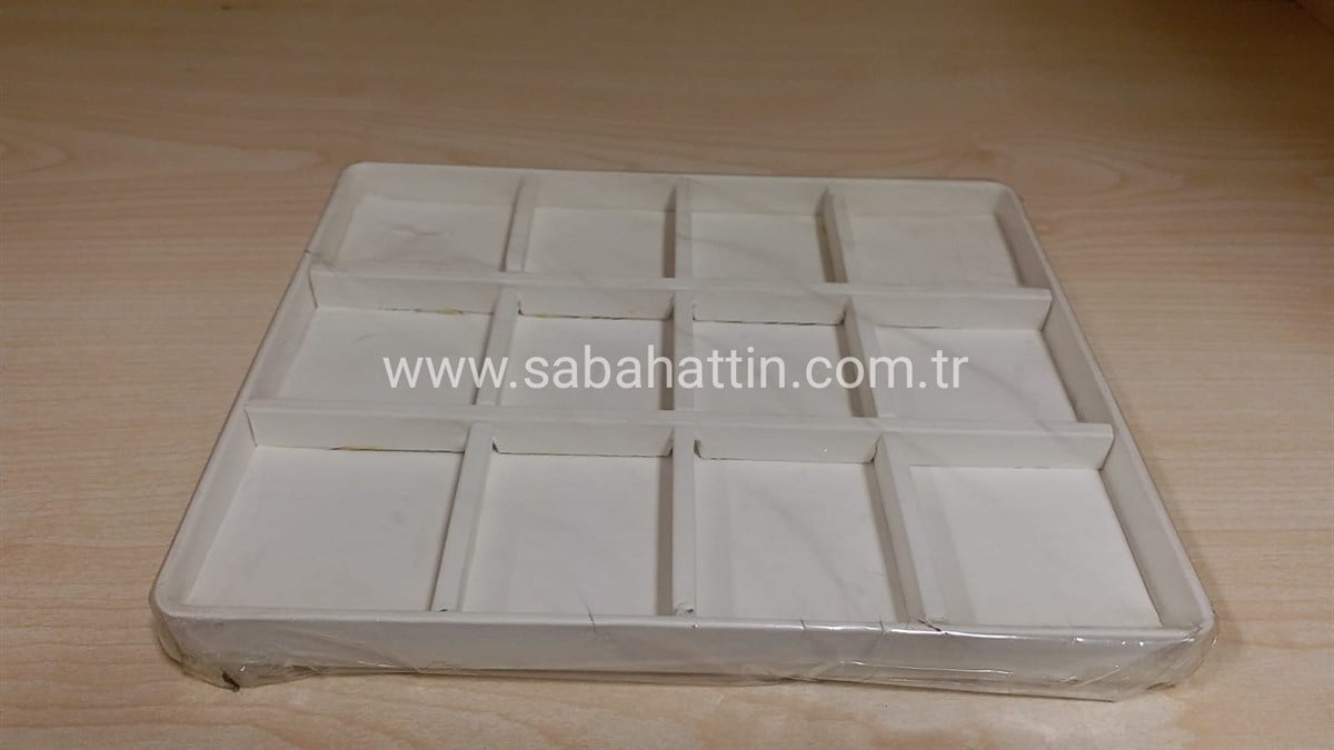SUNİ DERİ BÖLMELİ TABLA,  IMITATION LEATHER JEWELRY COMPARTMENTS TRAY 