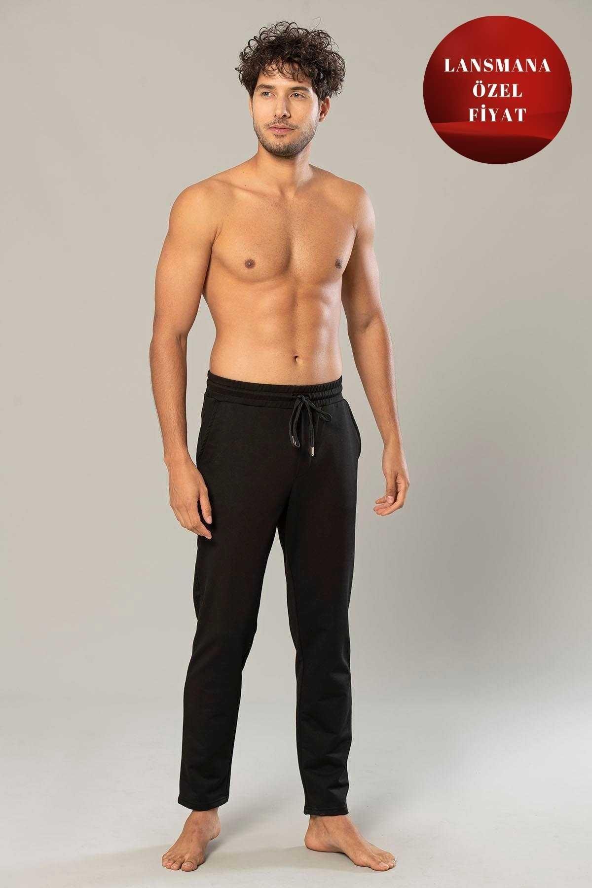  Weweus Siyah Erkek 2 İplik Jogger Pantolon 226