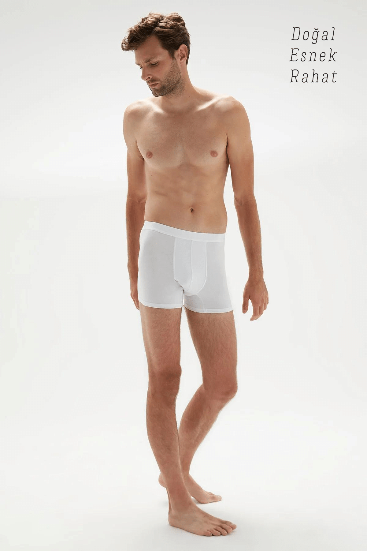 Erdem Beyaz Erkek Süper İnce Bambu Boxer 1012