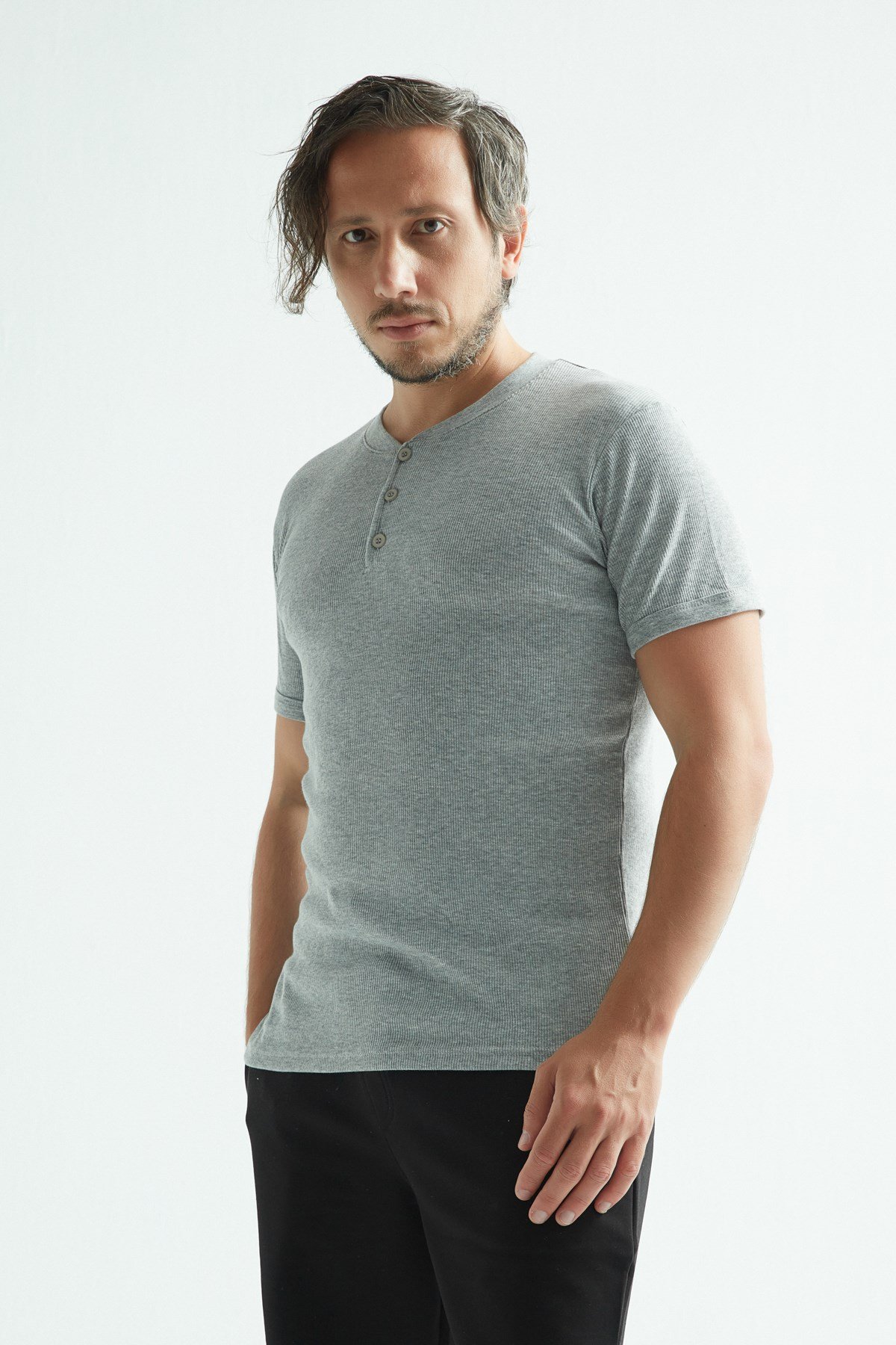 Erdem Düğmeli kaşkorse t-shirt