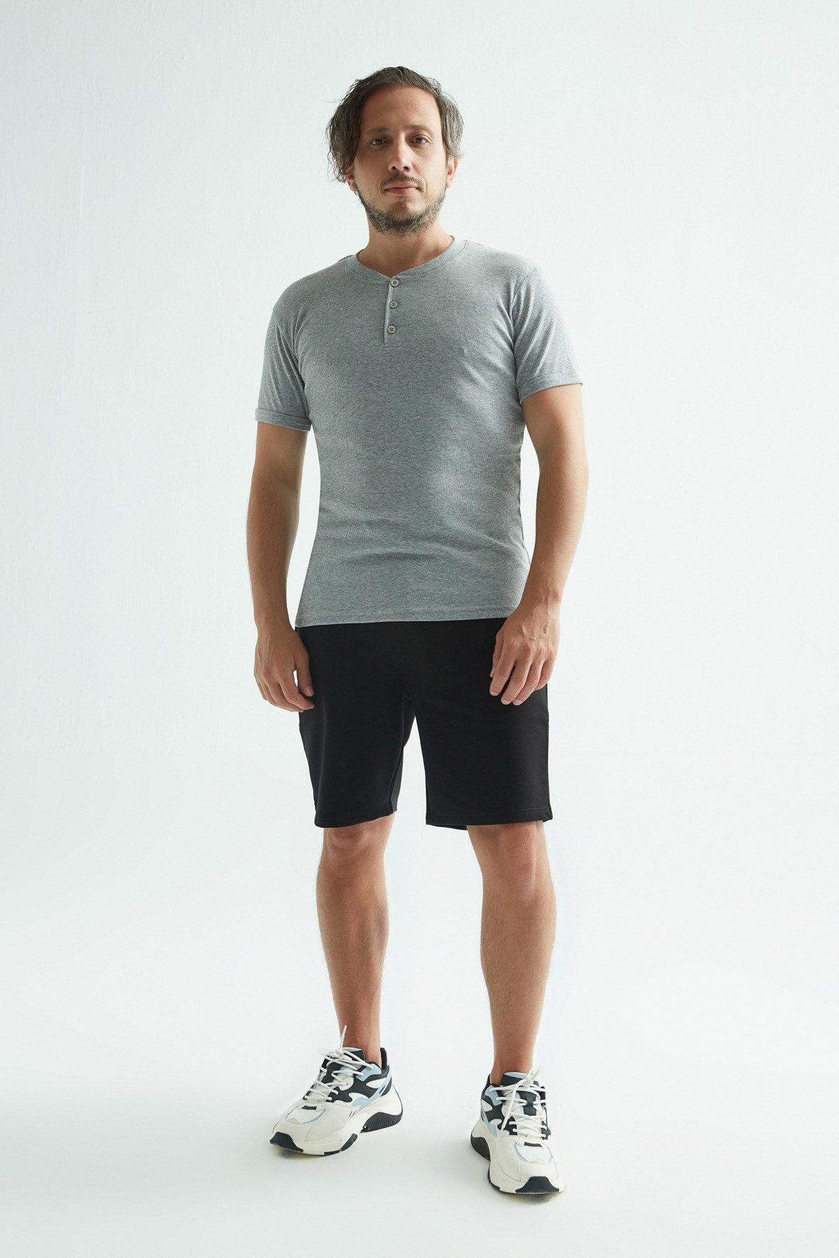 Erdem Düğmeli kaşkorse t-shirt