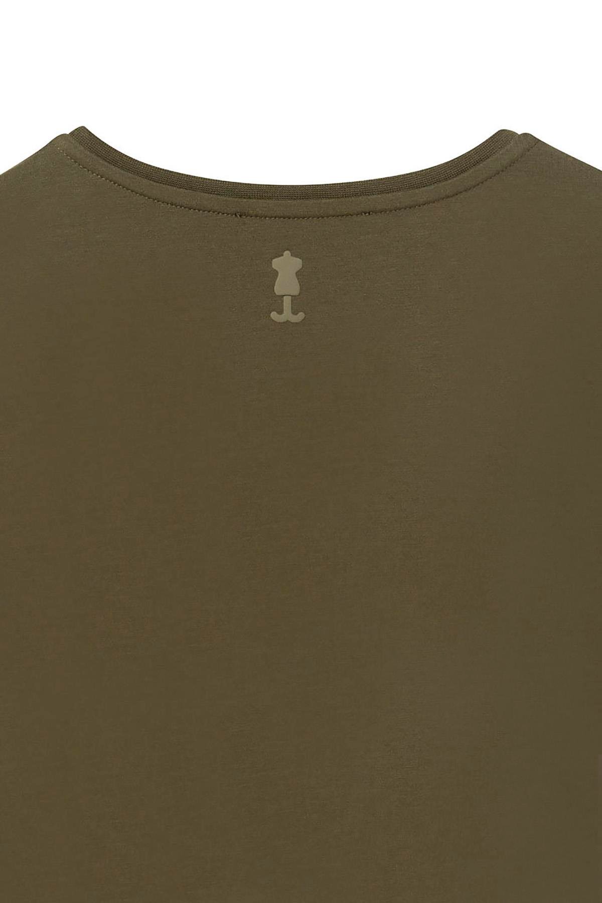 Erdem Weweus Haki Erkek Modal Comfort Fit Basic T-Shirt 239