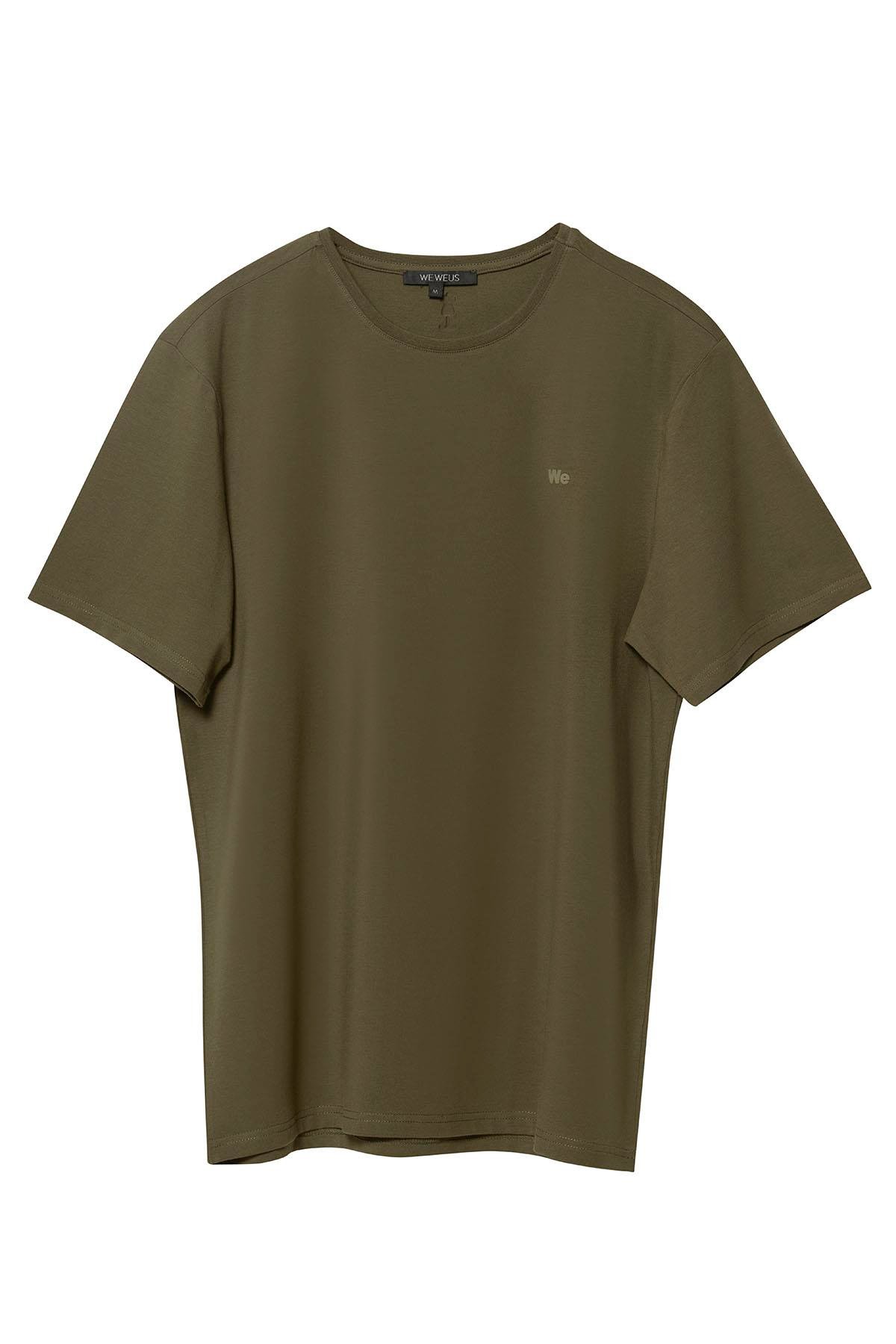 Erdem Weweus Haki Erkek Modal Comfort Fit Basic T-Shirt 239