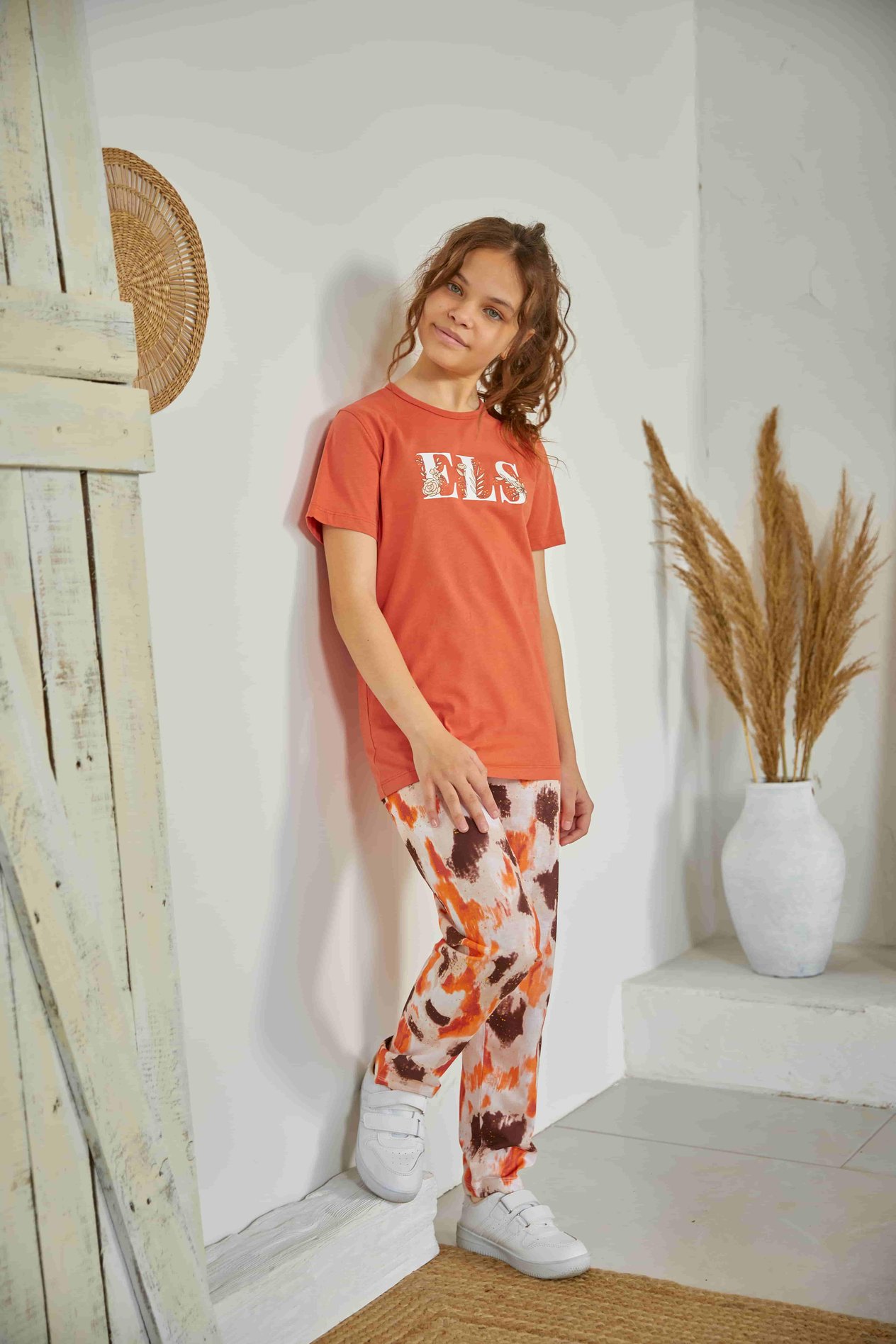 Erdem Weweus Kiremit Kız Çocuk Pijama Takımı 807
