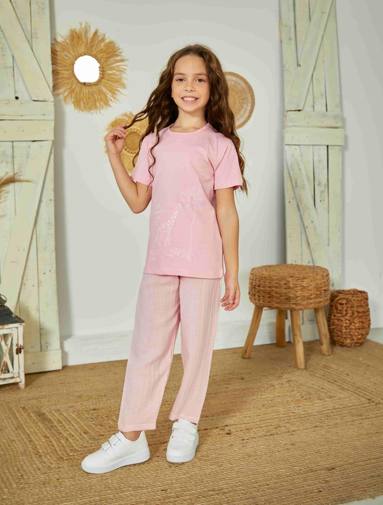 Erdem Weweus Pembe Kız Çocuk Pijama Takımı 823