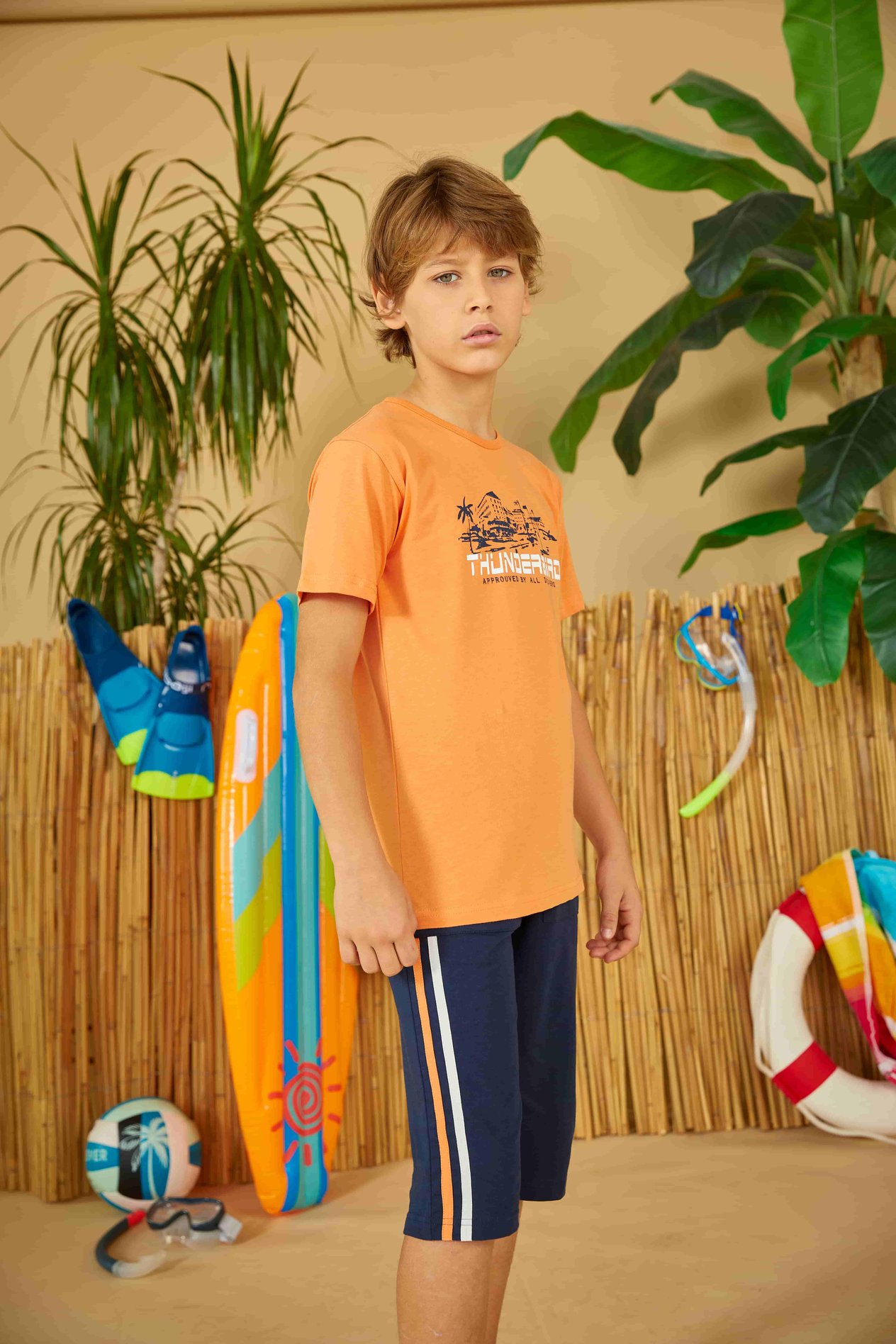 Erdem Weweus Turuncu Erkek Çocuk Pijama Takımı 811