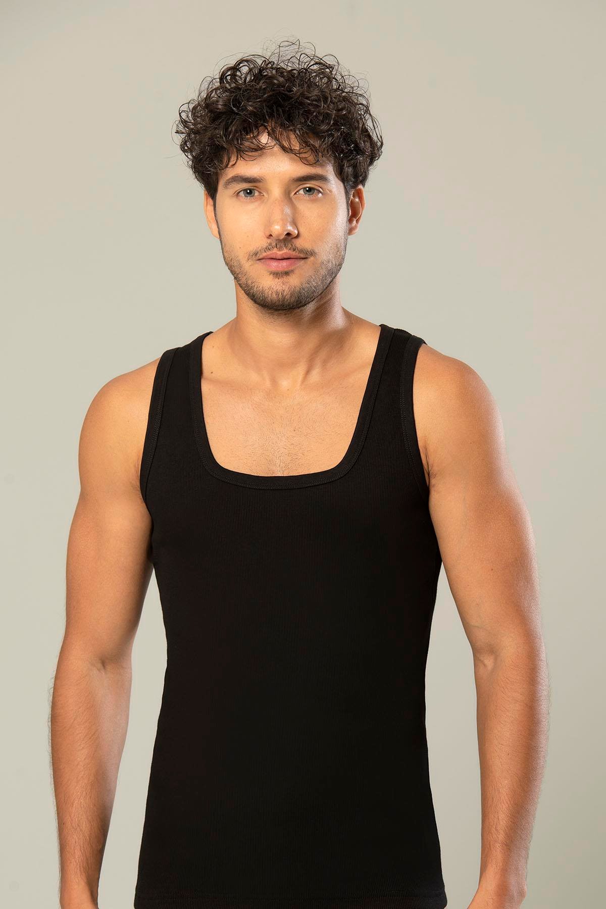 Siyah Erdem İç Giyim Kaşkorse Atlet