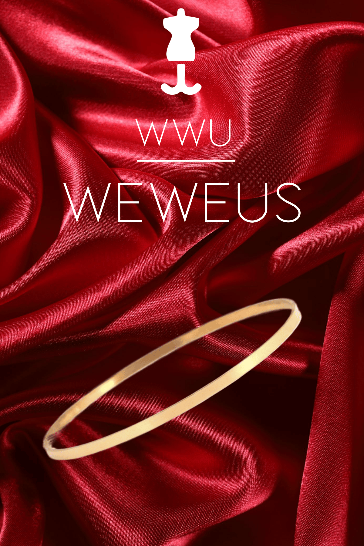 WeWeus Gold Renk Premium Lüks Kadın Ajda Bilezik