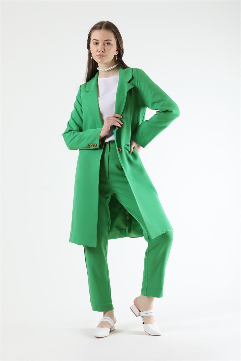 Classic Blazer Jacket Suit Green