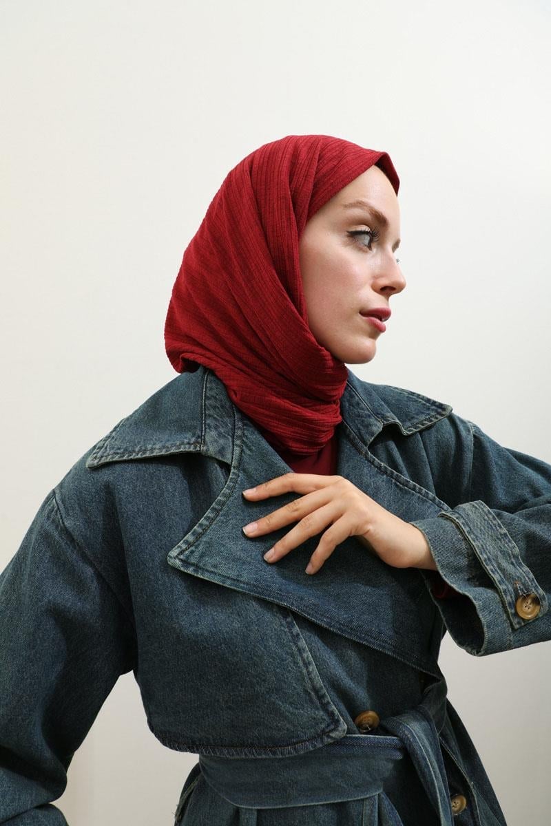 Oversize Denim Trençkot Koyu Mavi