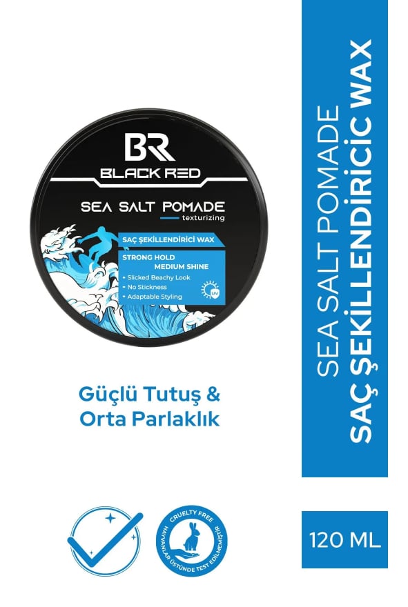 Black & Red Deniz Tuzu Saç Wax Sea Salt Pomade 120 MlBlack & Red