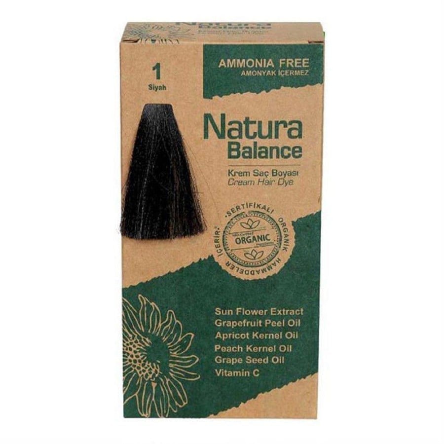 Natura Balance Bitkisel Kit Saç Boyası 1 SiyahNatura Balance