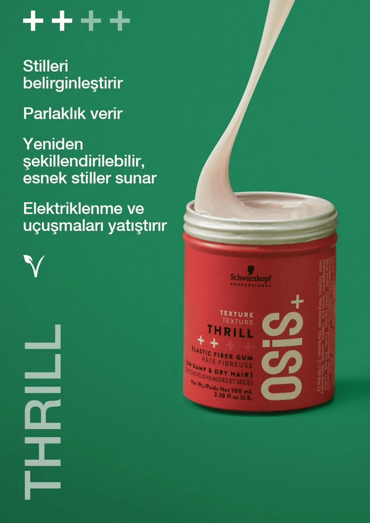 Osis Thrill Elastik Lifli Gum Şekillendirici Orta Tutuş 100 MlOsis