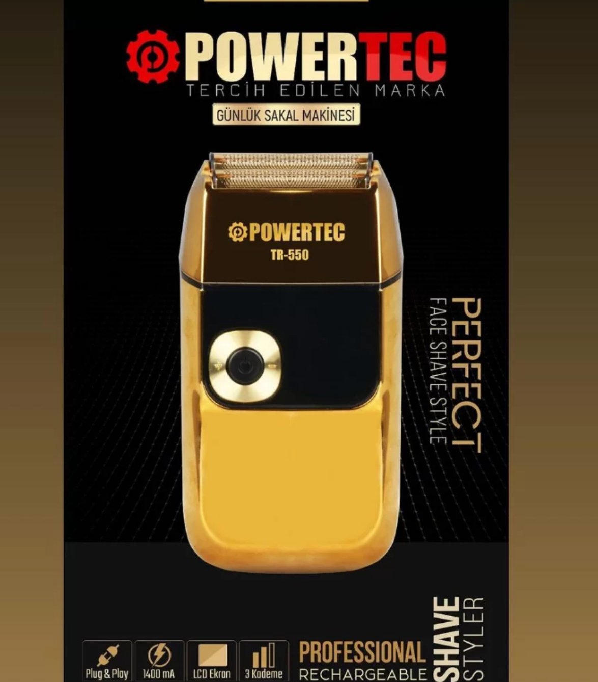 Powertec 550 Silinidir Sıfırlama Tıraş MakinesiPowertec
