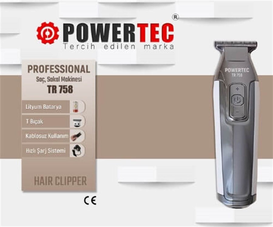 Powertec Ense Sakal Çizim Makinesi 758Powertec