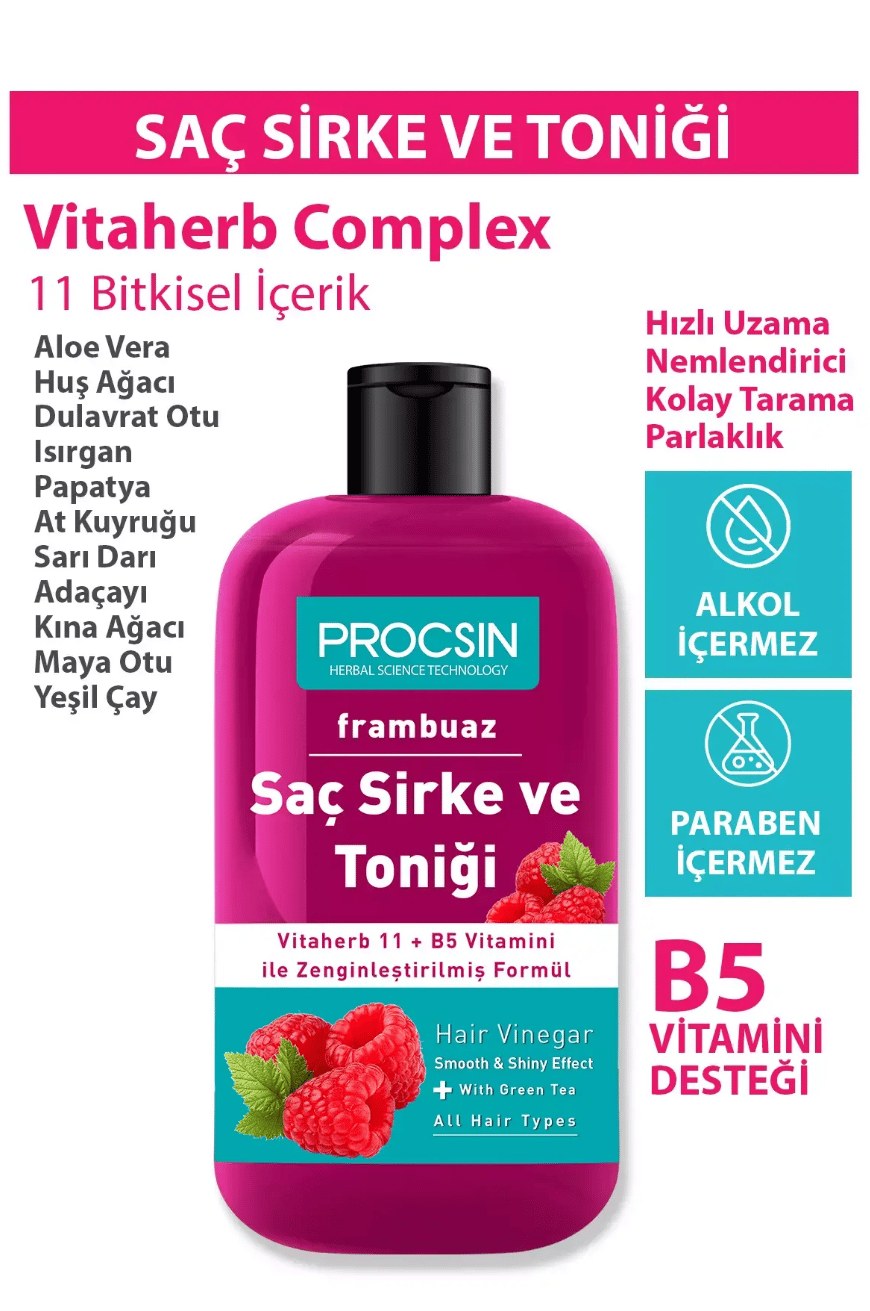 Procsin Frambuazlı Saç Sirke ve Toniği 250 MLProcsin