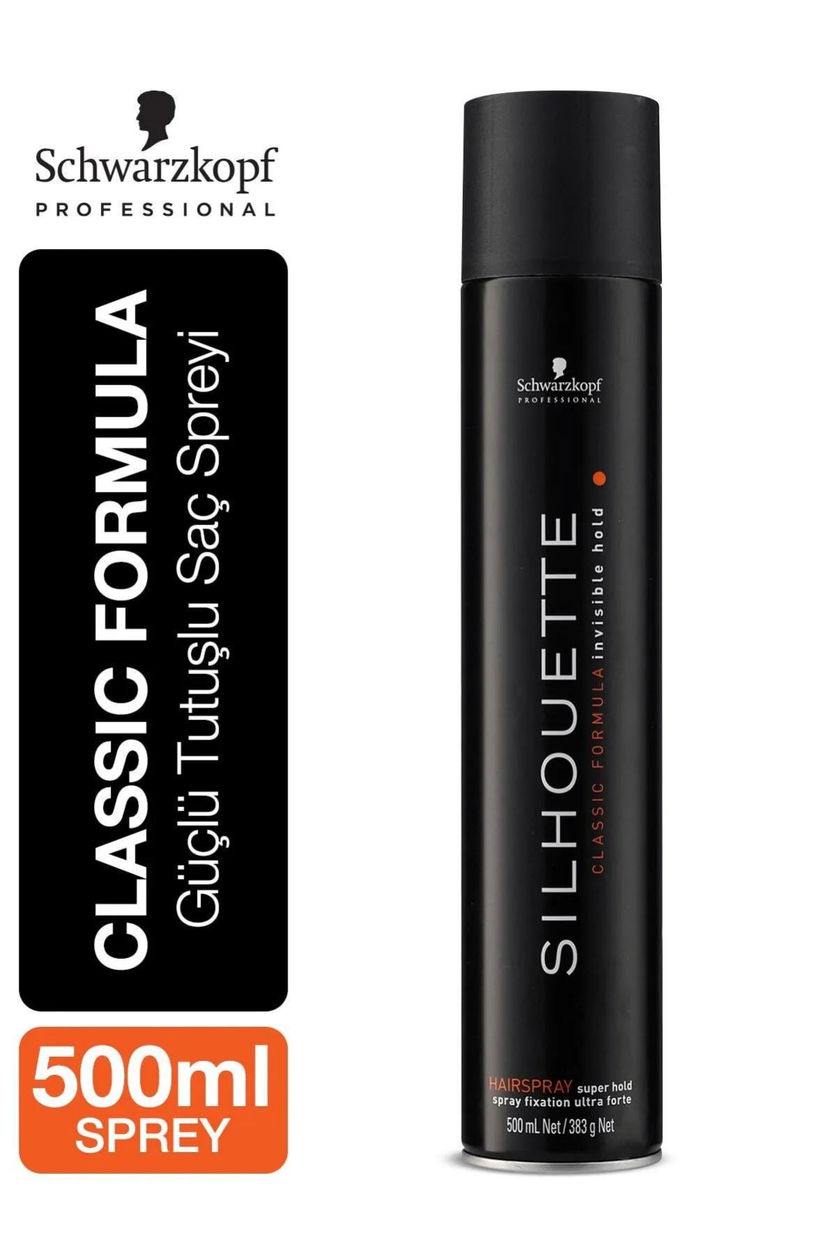 Schwarzkopf Silhouette Saç Spreyi Super Siyah 500 mlSchwarzkopf