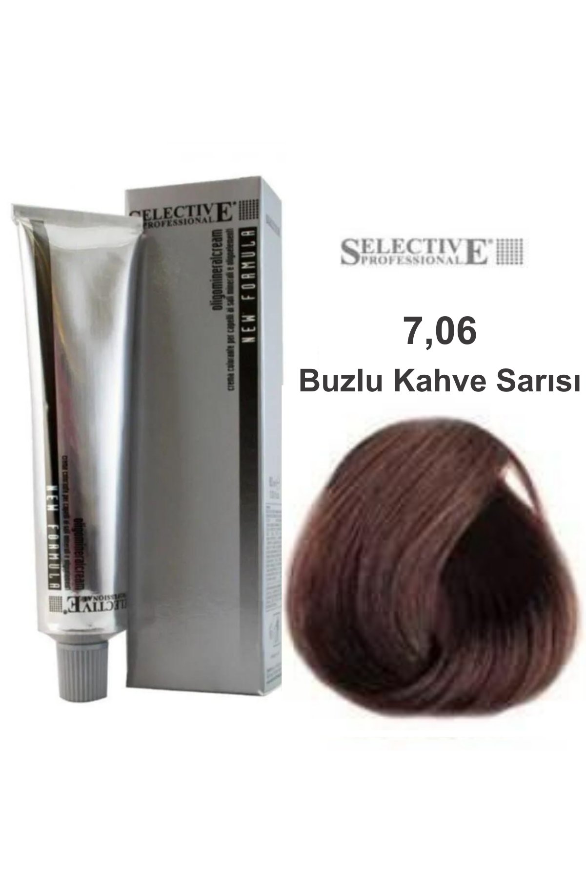 Selective Saç Boyası 7.06 Buzlu Kahve Sarısı 60 MlSelective