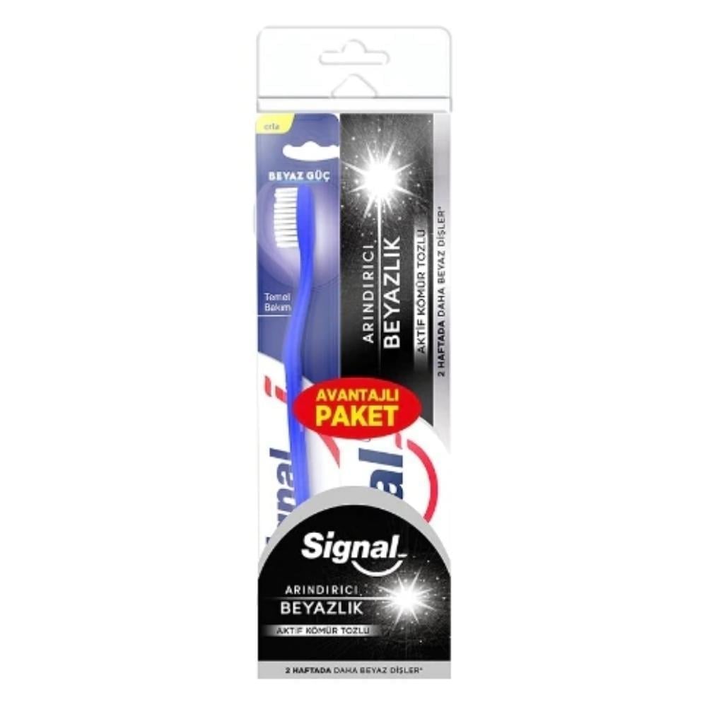 Signal Diş Macunu Aktif Karbon + Diş Fırçası Set 75 MlSignal