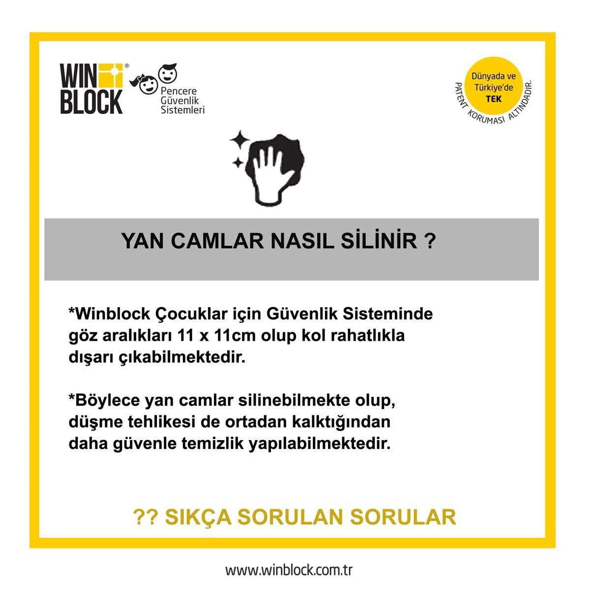BÜYÜK BOY - WINBLOCK Çocuklar için Pencere Çelik Güvenlik Ağı – Yeni Nesil Pencere Korkuluk Sistemi