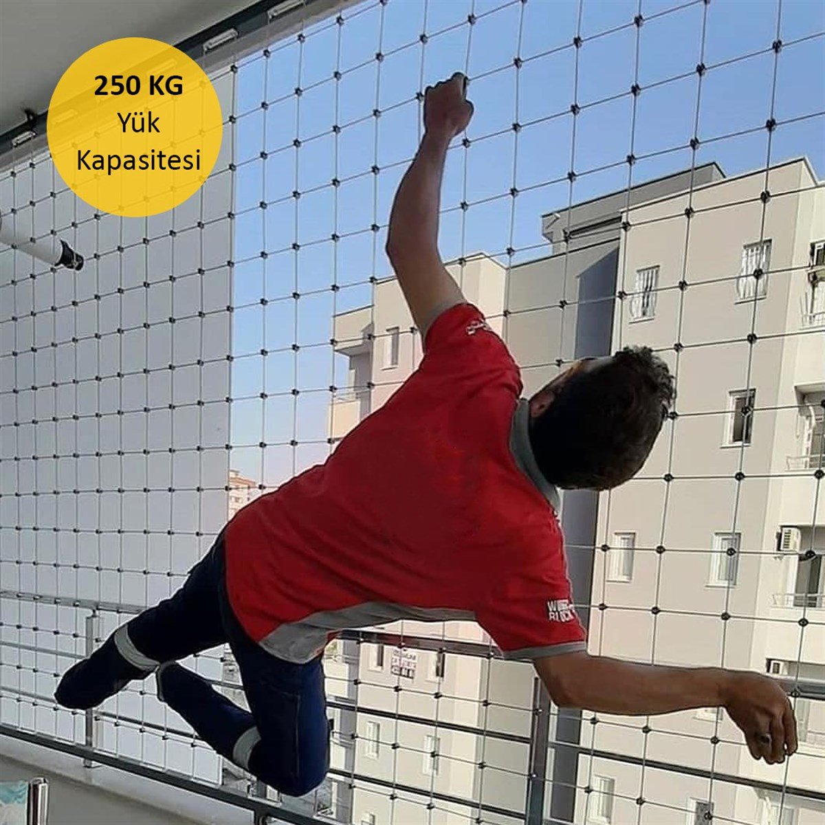 FRANSIZ BALKON KAPISI - WINBLOCK Çocuklar için Pencere Çelik Güvenlik Ağı – Yeni Nesil Pencere Korkuluk sistemi