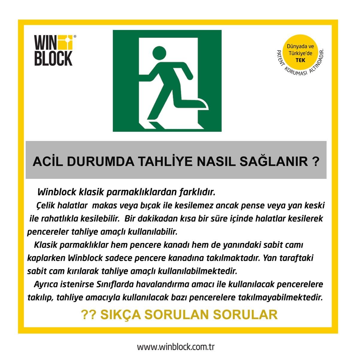 Winblock - Balkonlar için Çocuk Güvenlik Sistemi ( 5 M² )