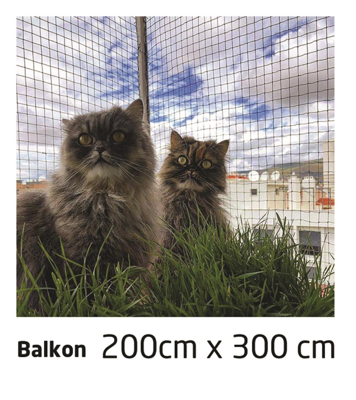 Winblock Pets Balkonlar için Kedi Güvenlik Ağı 200cm x 300cm
