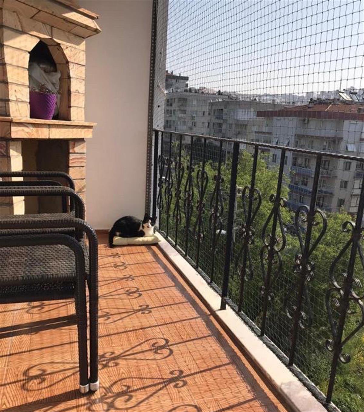 Winblock Pets Balkonlar için Kedi Güvenlik Ağı 200cm x 400cm