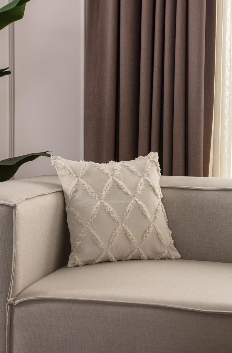 Cozy Cross Püskül Detaylı Kırlent Kılıfı 2'liMarkaev